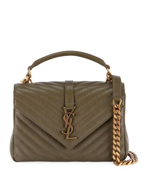 ysl mini flap-top leather crossbody bag|ysl denim bag small.